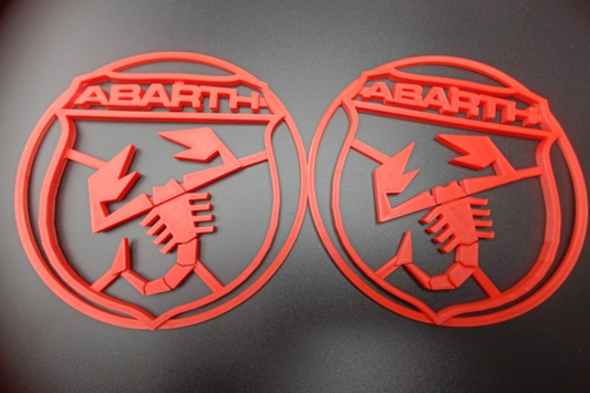 PROMO 2025 COPRI CASSA AUDIO + LOGO ABARTH TRICOLORE